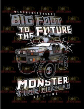 DTF Screen Print Image - Big Foot to the Future